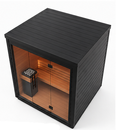 Essensolife Noir Luxury Sauna Cabin