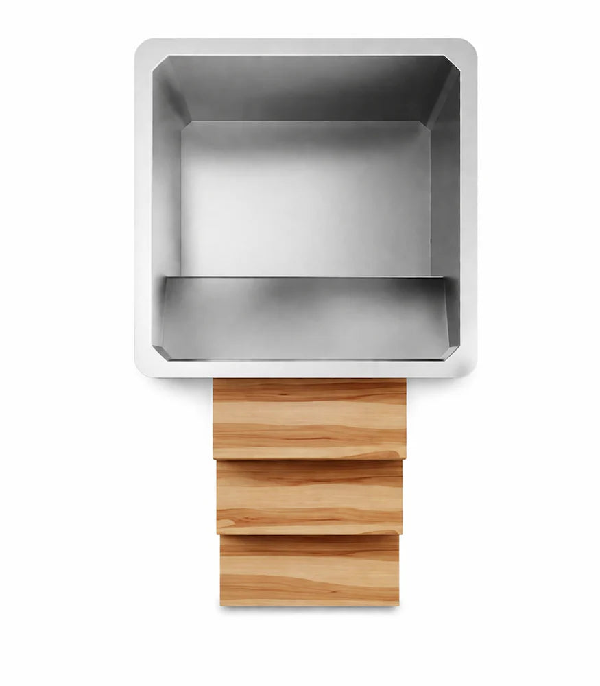 Essensolife Cold Plunge Pro – Stainless Steel Ice Bath with Premium Wooden Body