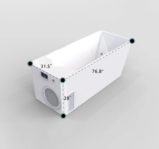 Essensolife Smart Ice Bath Tub with Built-in Chiller – All-in-One Cold Plunge System