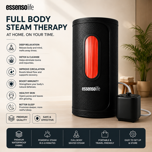 Portable Steam Bath 2KW – EssensoLife Round Steam Sauna