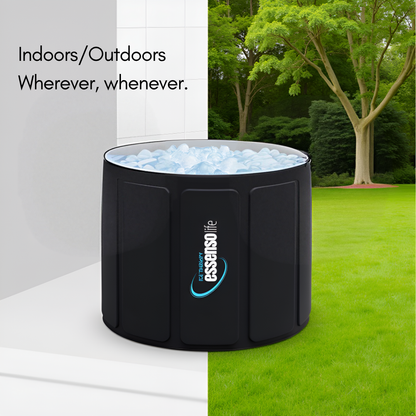 Essensolife EasyFit Portable Ice Bath Tub – Premium No-Leg Design, Quick Setup & Durable Fabric for Cold Therapy & Recovery(80cm x 75 cm)