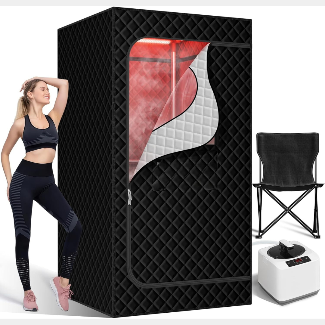 Essensolife ® Steam Sauna Box Premium with 2 kw Steamer — Your Personal Home Spa Retreat