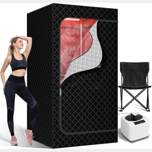 Essensolife ® Steam Sauna Box Premium with 2 kw Steamer — Your Personal Home Spa Retreat