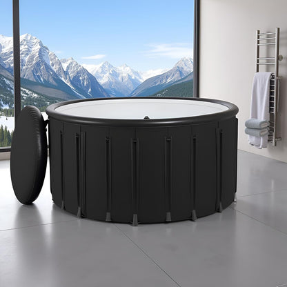 Artic circle by Essensolife portable Ice bath tub with lid-White Ring (Couple Size)