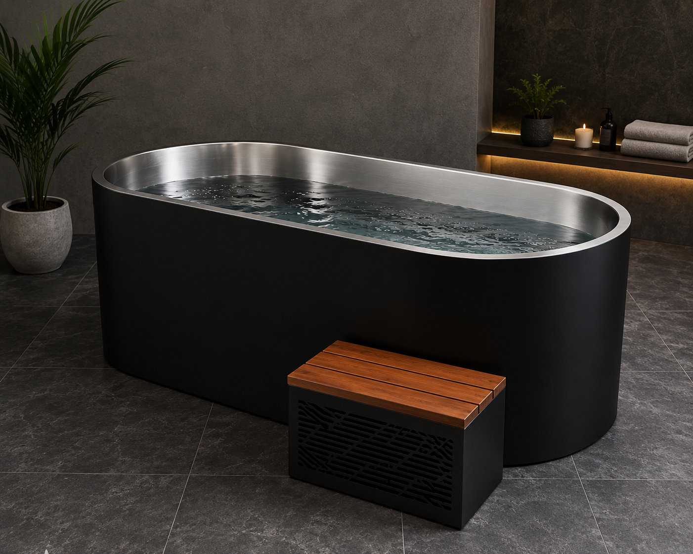 Essensolife® Premium Stainless Steel Ice Bath with 2 HP Chiller