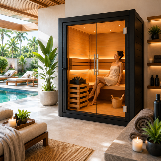 Essensolife Noir Luxury Sauna Cabin