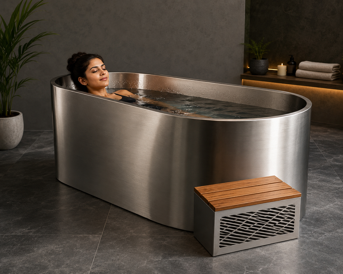Essensolife® Premium Stainless Steel Ice Bath with 2 HP Chiller